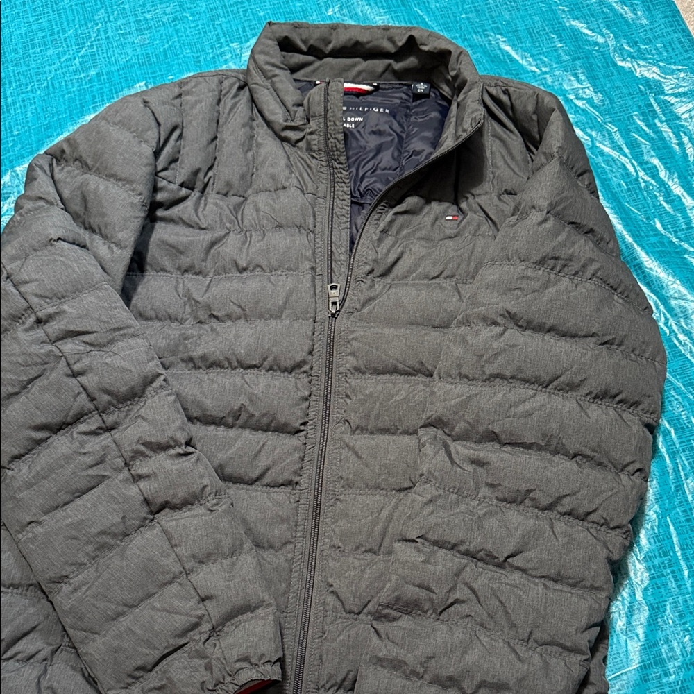 Tommy Hilfiger Men's Charcoal Puffer Jacket